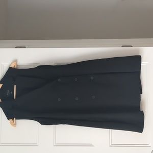 Frank & Oak, black vest dress, size large
